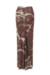 OUDE WAAG 25 autumn and winter printed draped knitted thread skirt OW-OW-25AW-SK03P2BR048-ZHYH brown and gray print